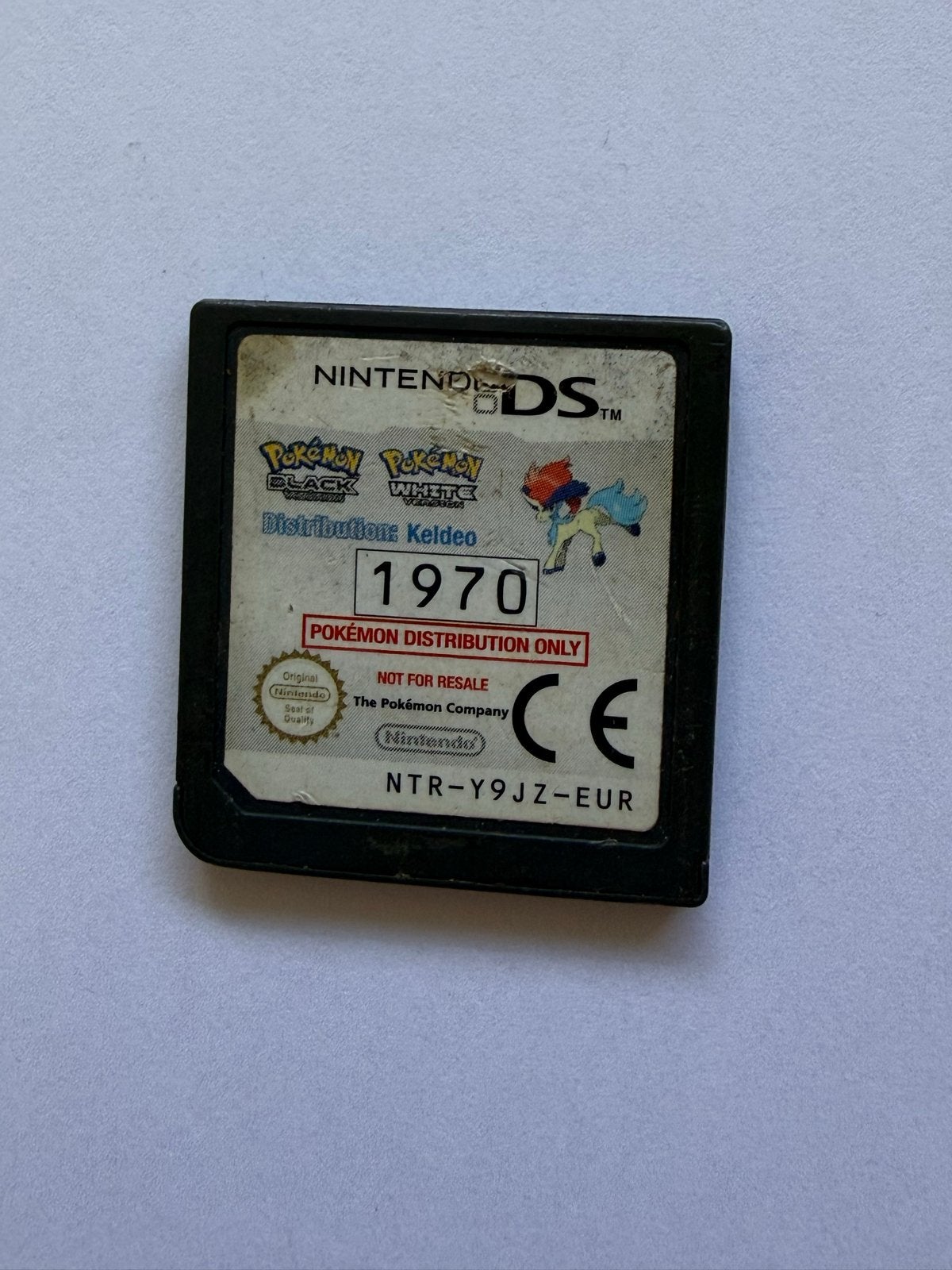 Pokémon Keldeo Distributie Cartridge Zeldzaam (Black/White 1, Spelcomputers en Games, Gebruikt, 1 speler, Ophalen of Verzenden
