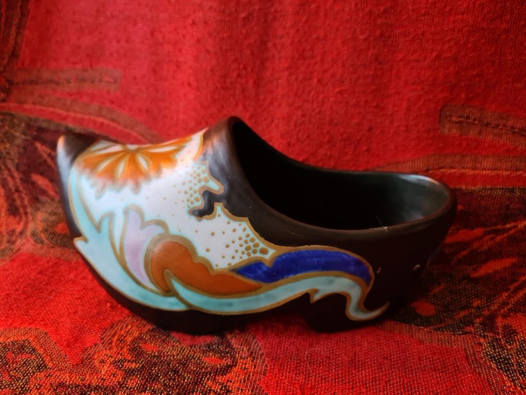 Gouds Plateel klomp Distel Anjer, Antiek en Kunst, Antiek | Keramiek en Aardewerk, Ophalen of Verzenden