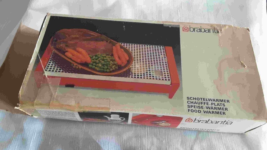 BRABANTIA schotelwarmer, chauffe plat, vintage, Overige typen, Ophalen of Verzenden, Zo goed als nieuw, Metaal