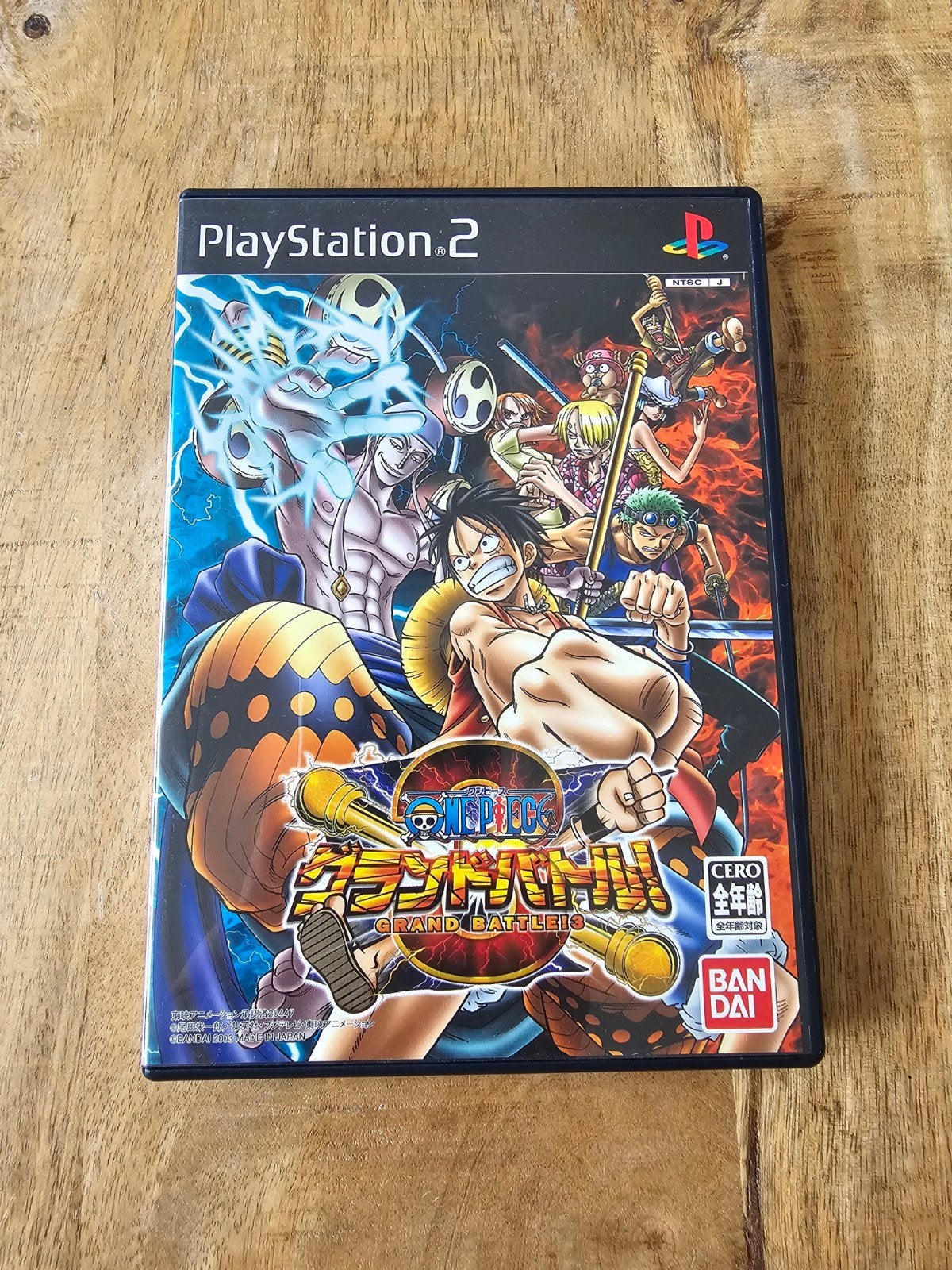 One Piece Grand Battle! PlayStation 2 (PS2) Japan Import, Gebruikt, Vechten, 2 spelers, Eén computer