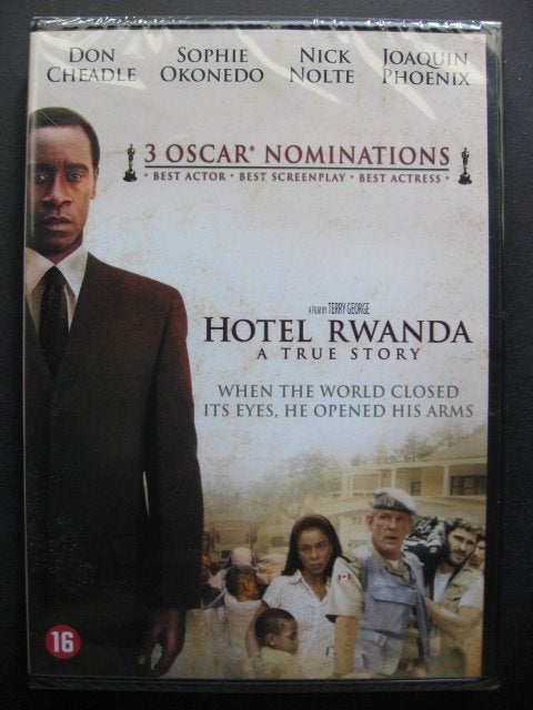Hotel Rwanda EAN 8713045209254, Vanaf 16 jaar, Ophalen of Verzenden, Nieuw in verpakking, Waargebeurd drama