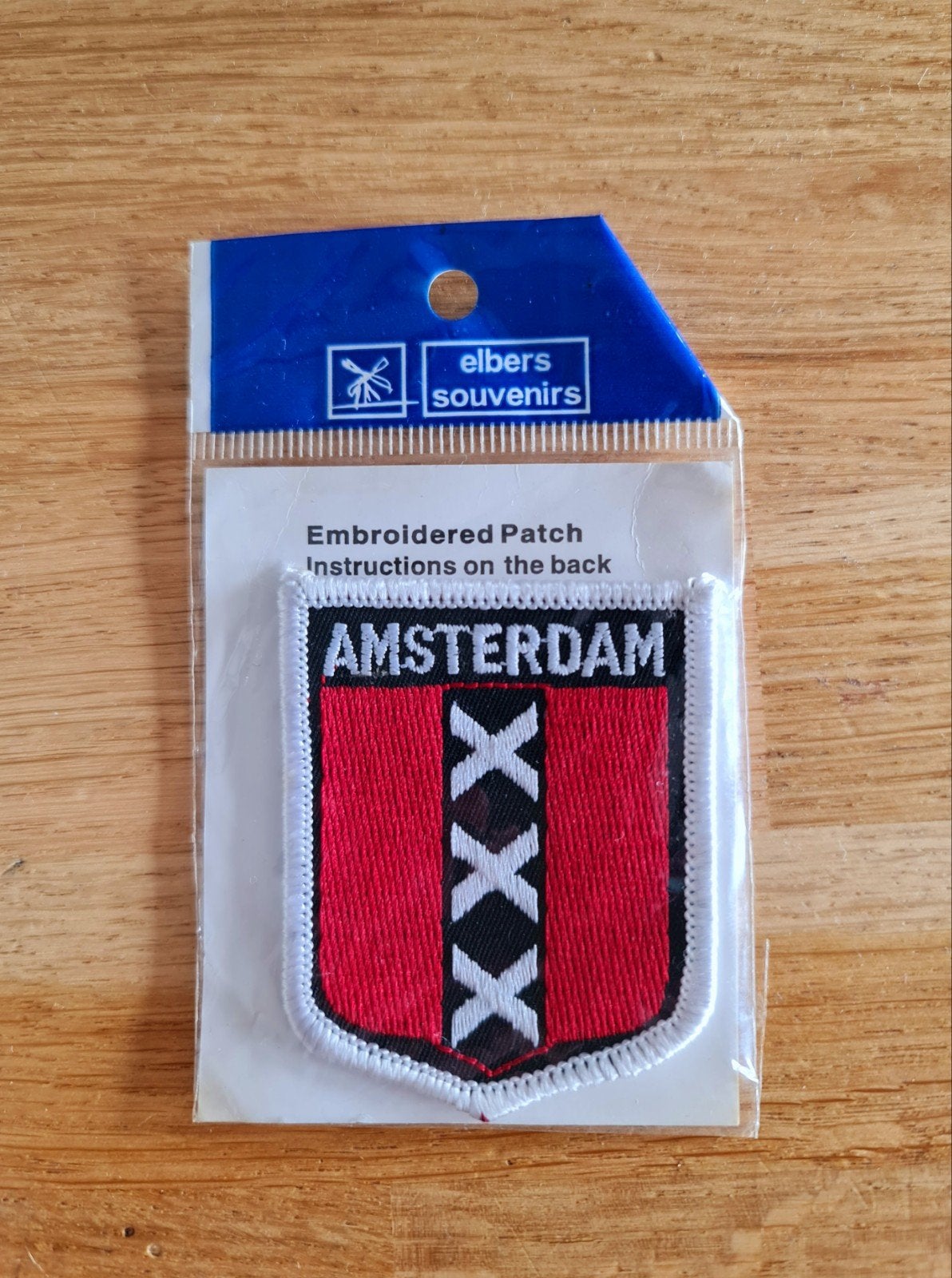 Nieuwe Amsterdam strijkpatch / Embleem (Wapen met XXX), Ophalen of Verzenden, Nieuw, Overige applicaties