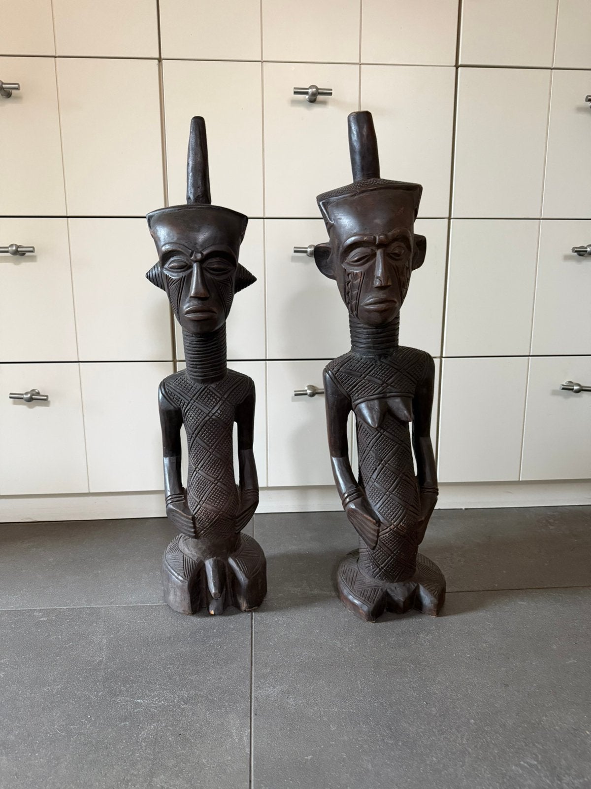 Congo houten beelden, Afrika, 70 cm, Houtsnijwerk, Ophalen