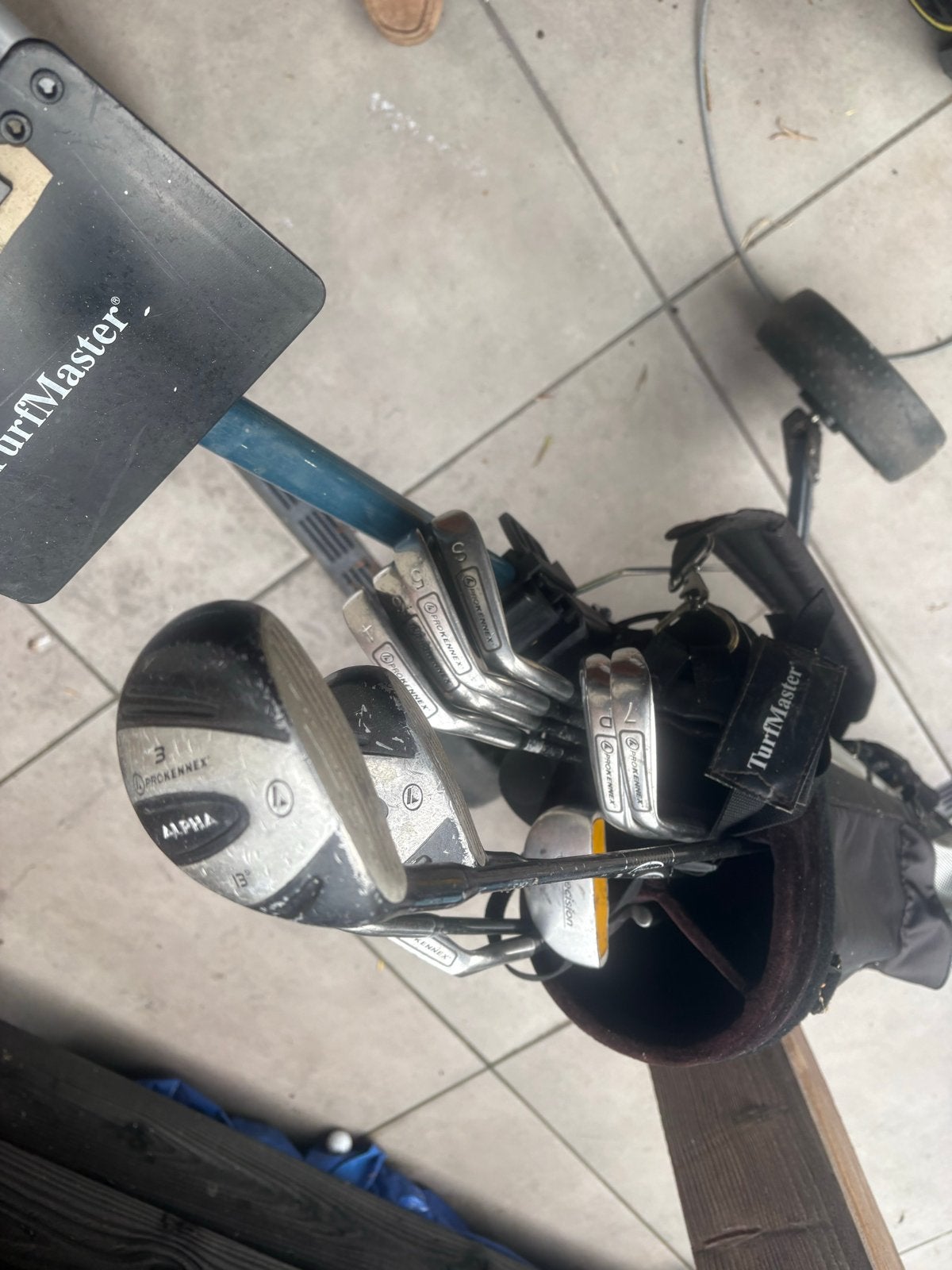 Golfset Prokennex met tas en trolley, Sport en Fitness, Golf, Ophalen, Gebruikt, Set, Overige merken