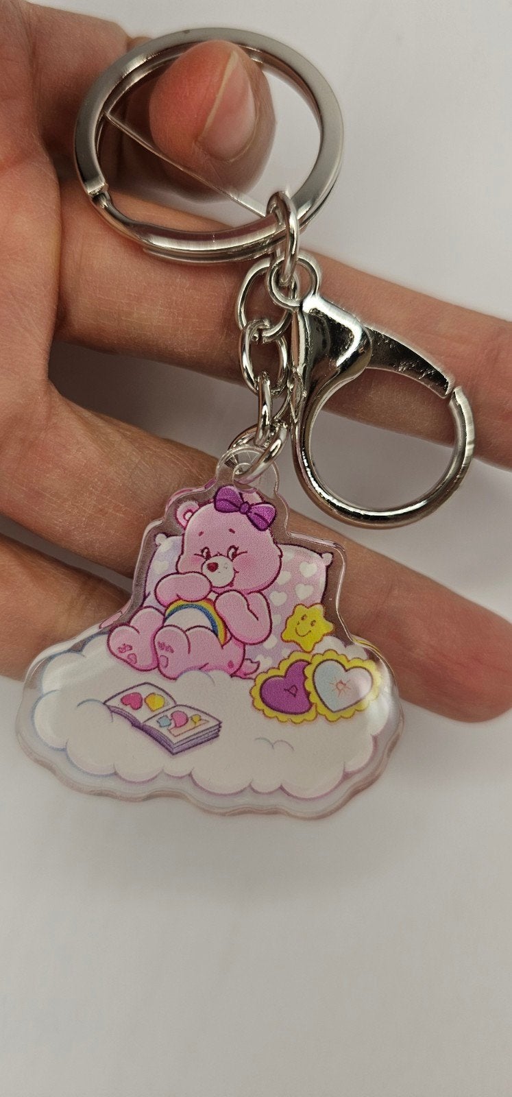 Leuke Care Bear sleutelhanger - Roze beertje, Ophalen of Verzenden, Nieuw, Knuffel of Figuurtje