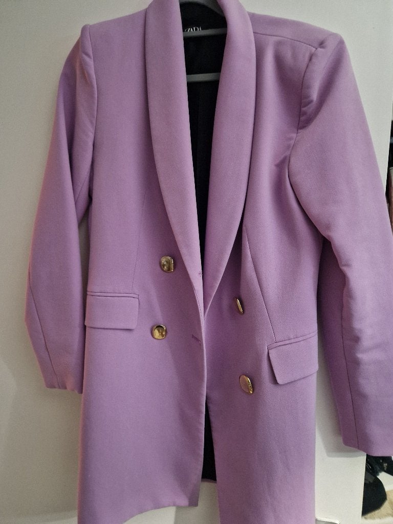 Blazer, Zara, Paars, Zo goed als nieuw, Jasje