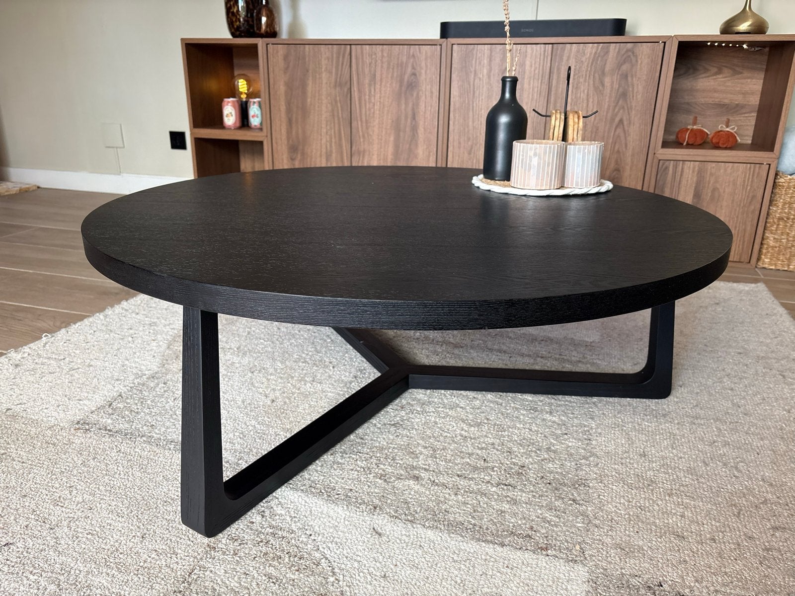 Salontafel Luciano Goossens - Zwart, Rond, Ophalen, Rond, Zo goed als nieuw, 5 – 50