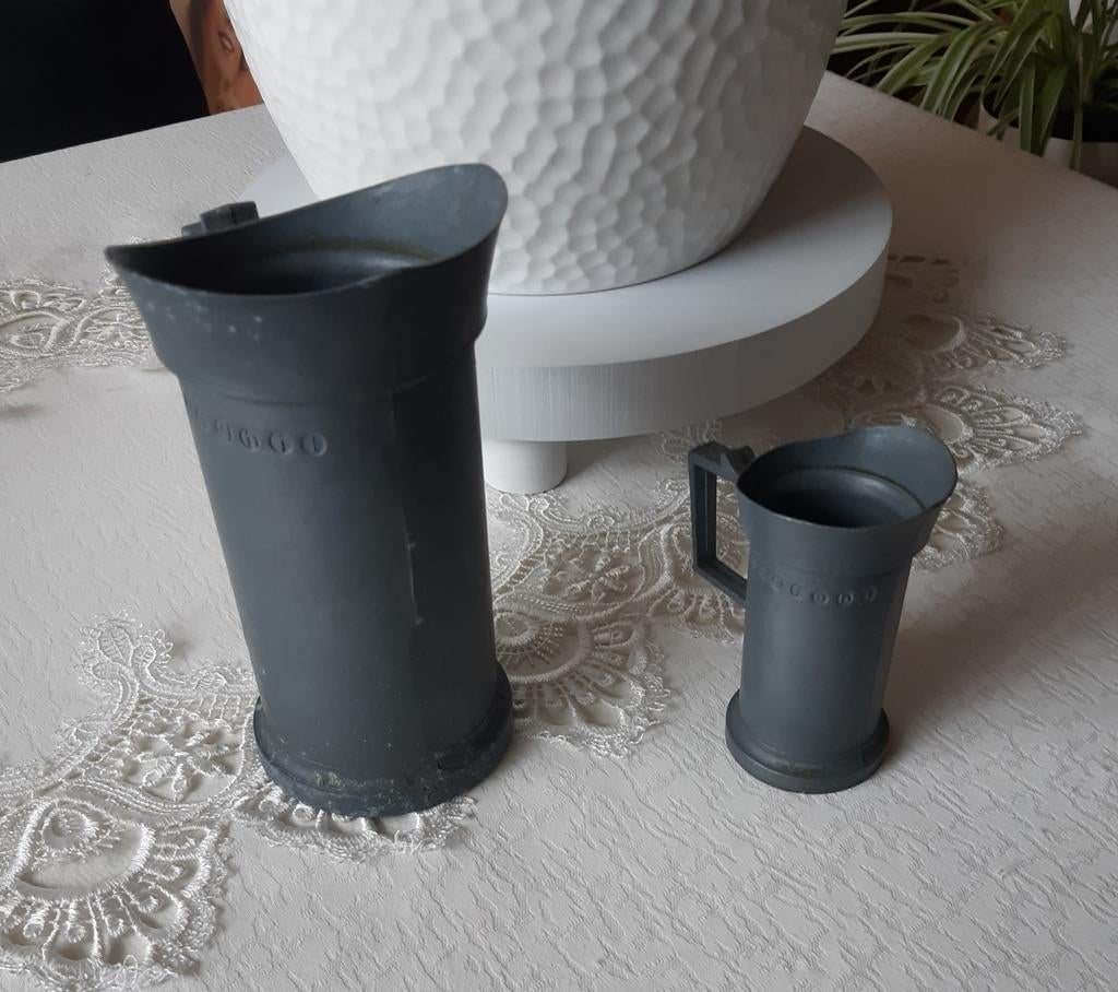 Tinnen schenk/maat kannen, Antiek en Kunst, Antiek | Tin, Ophalen of Verzenden