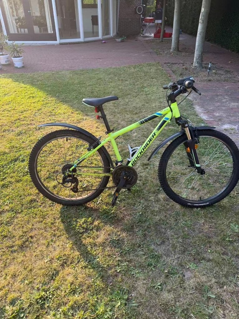 kinder mountainbike rockrider ST 500 met extra's, Ophalen, 22 inch, Rockrider Decathlon, Zo goed als nieuw