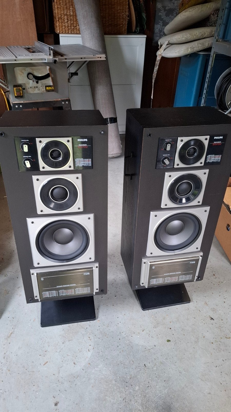 Prachtige Philips Retro F9416 Speakers - Gereviseerd, Audio, Tv en Foto, Luidsprekers, Ophalen, Gebruikt, 120 tot 150 watt, Basreflex