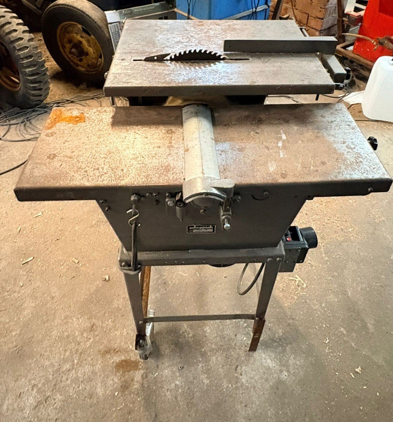 scheppach prima hm1 vlakbank schaafbank zaag combimachine, Ophalen, Gebruikt