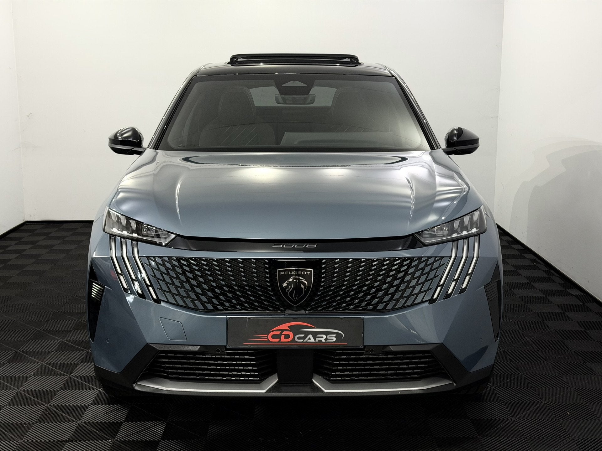 Peugeot 3008 1.2 Hybrid 145 GT DCS6 Panoramadak, 360 Camera,, Gebruikt, 1199 cc, Blauw, Leder en Stof