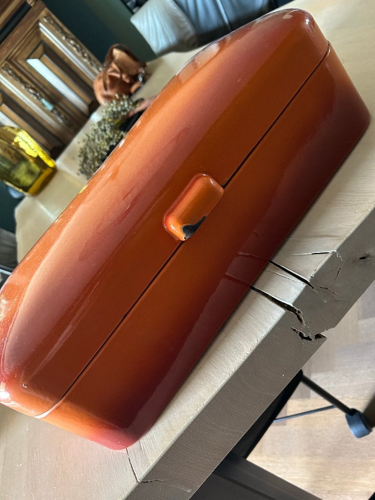Vintage emaille broodtrommel, Ophalen