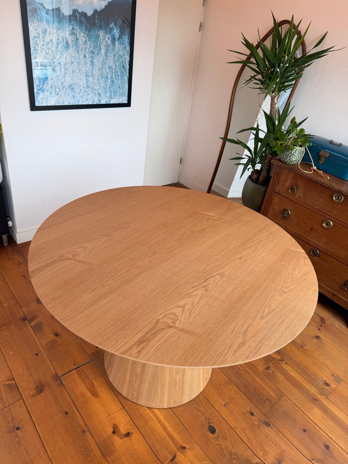 FonQ Cone eettafel licht eiken - H 76 x Ø 120 cm