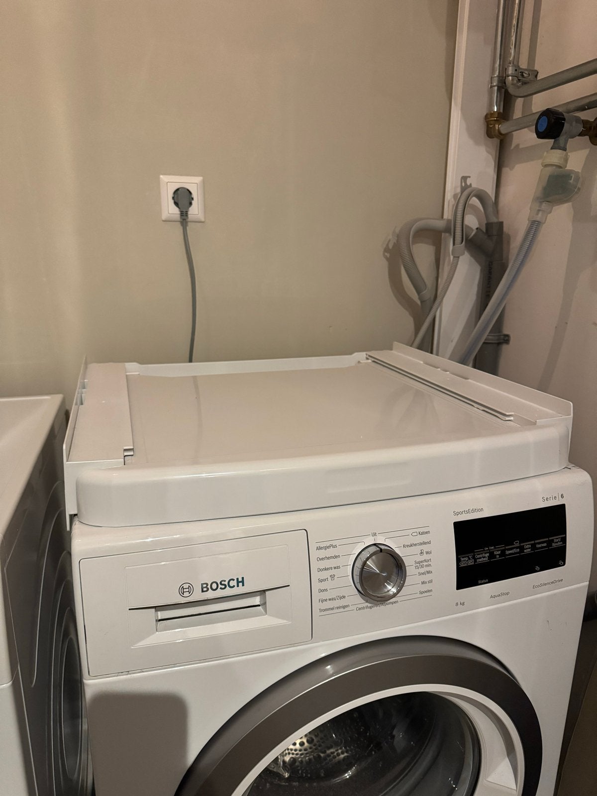 Tussenstuk om wasmachine en droger te stapelen, Ophalen, Zo goed als nieuw