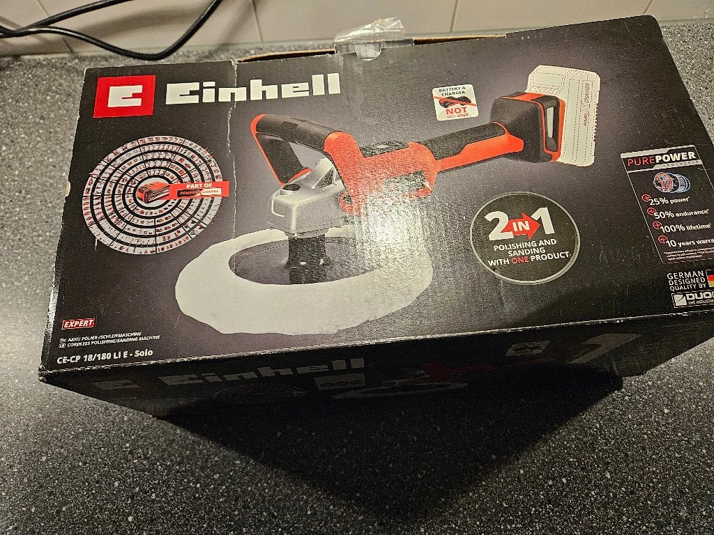 Zgan Einhell accu Polijstmachine CE-CP18 met lader en accu, Ophalen of Verzenden, Zo goed als nieuw, 600 tot 1200 watt, Overige typen