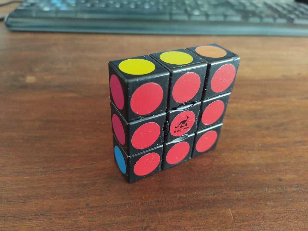 Kangoeroe kubus puzzel, Hobby en Vrije tijd, Ophalen, Minder dan 500 stukjes, Gebruikt, Rubik's of 3D-puzzel