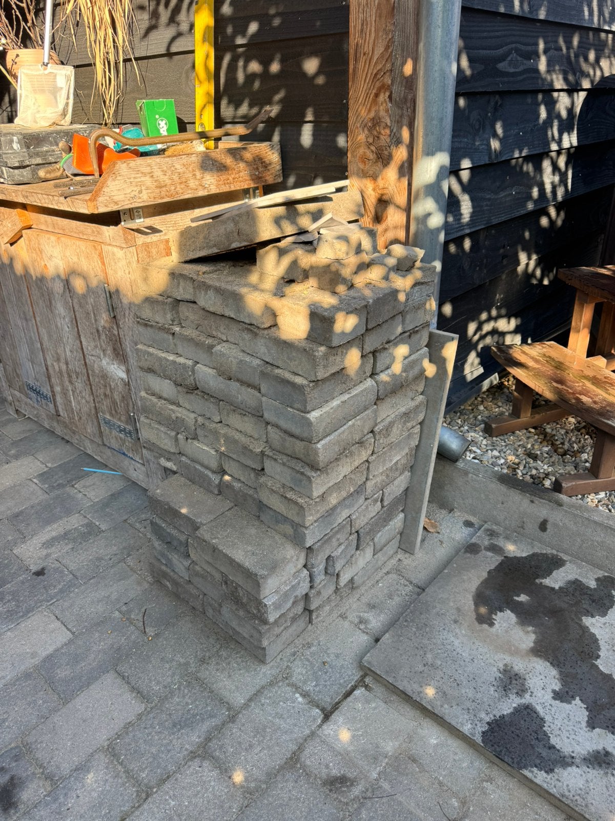 20cmx14cm betonnen stenen, Tuin en Terras, Ophalen, Gebruikt, Beton, Klinkers