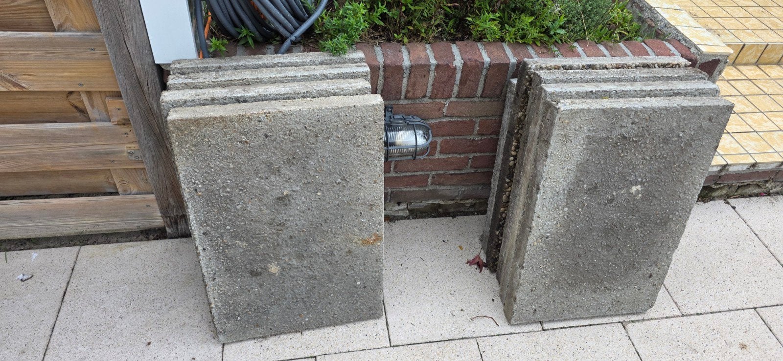 8x Grindtegel 60x40 gratis, Ophalen, Gebruikt, Minder dan 5 m², Beton