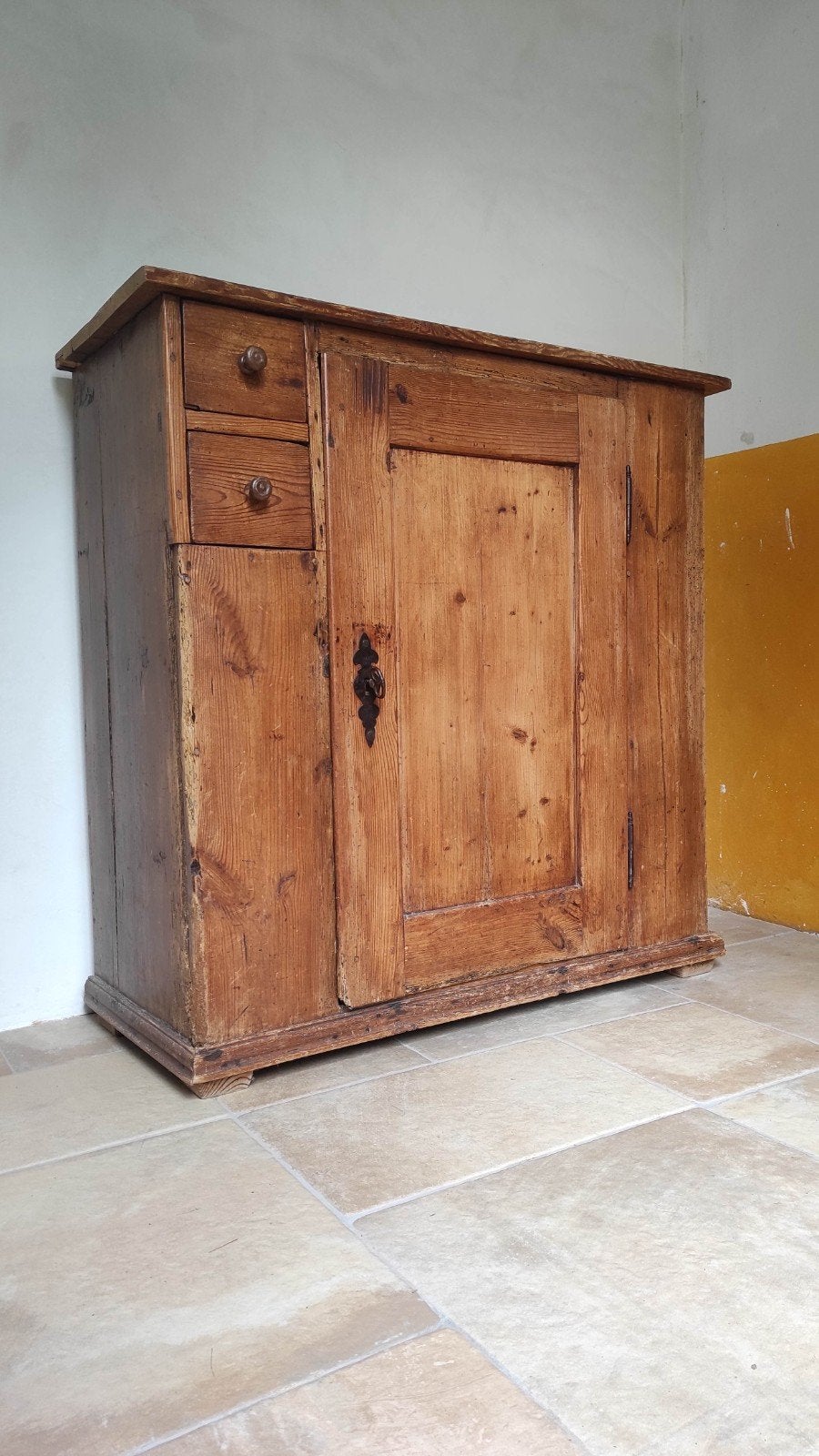 Antiek Boeren Kastje - Authentiek Houten Opbergkastje, Ophalen