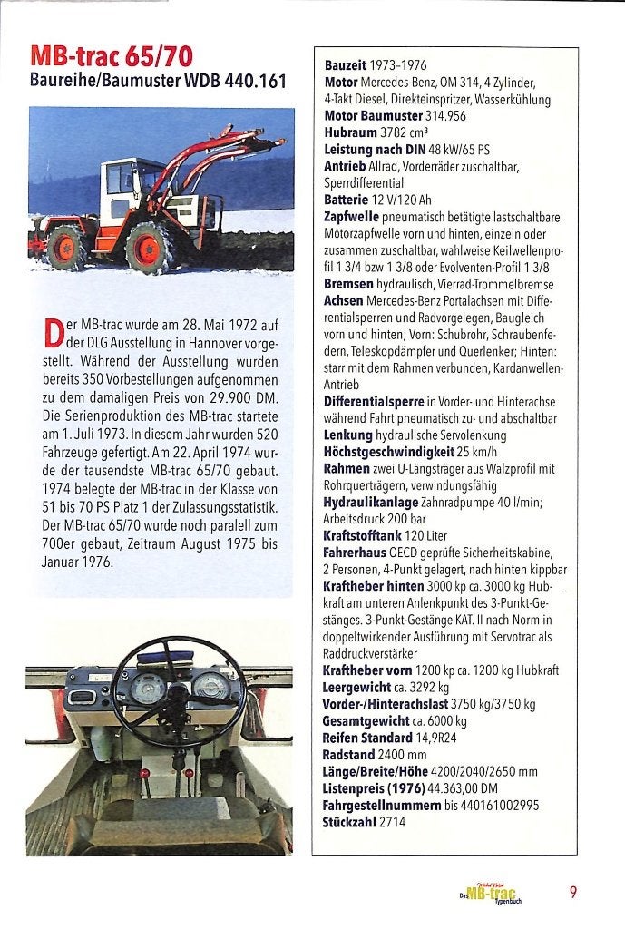 Das MB-trac Typenbuch, Boeken, Verzenden, Nieuw, Michel Kaiser, Tractor en Landbouw