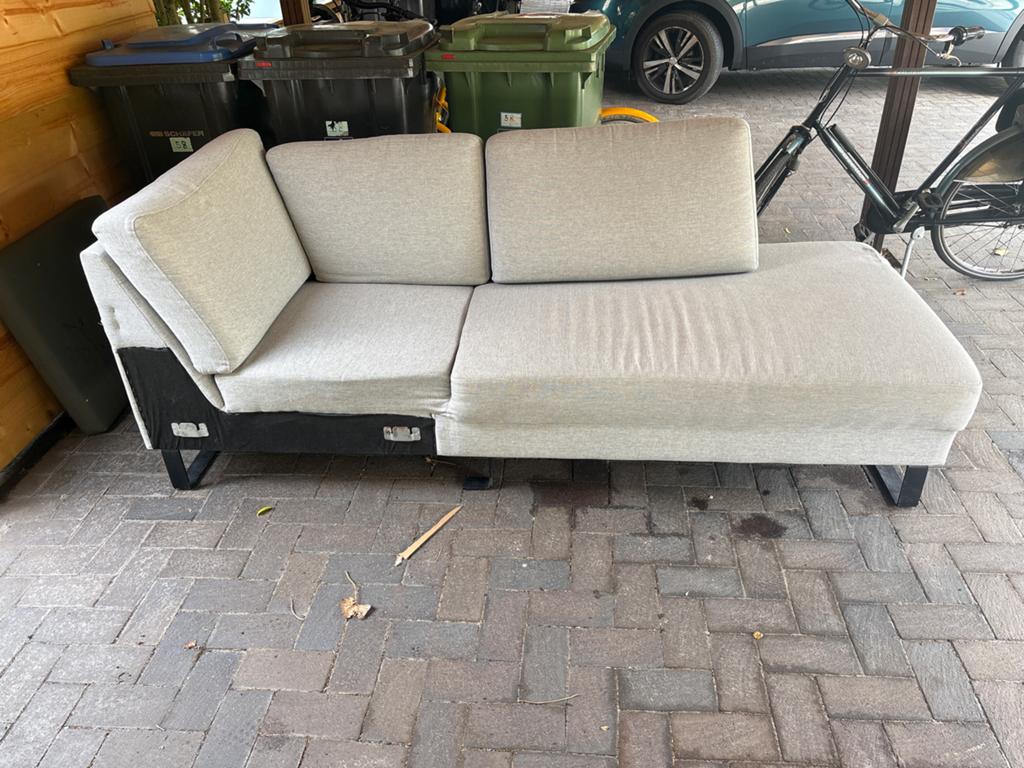 GRATIS Comfortabele chaise longue bank - 200x90x43 cm, Ophalen, Gebruikt, 150 tot 200 cm, Tweepersoons