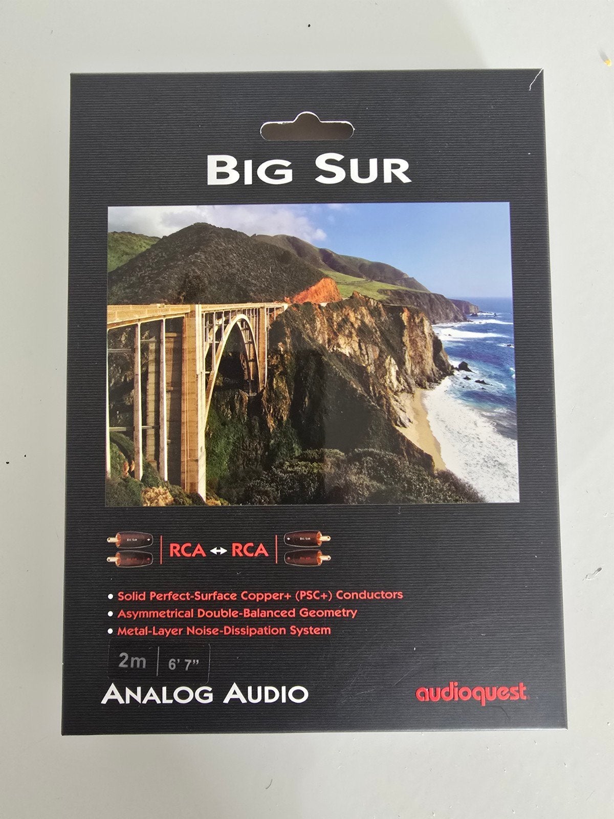 Te koop wegens upgrade: Audioquest Big Sur rca 2m, Ophalen, Nieuw, 2 tot 5 meter, Componentkabel