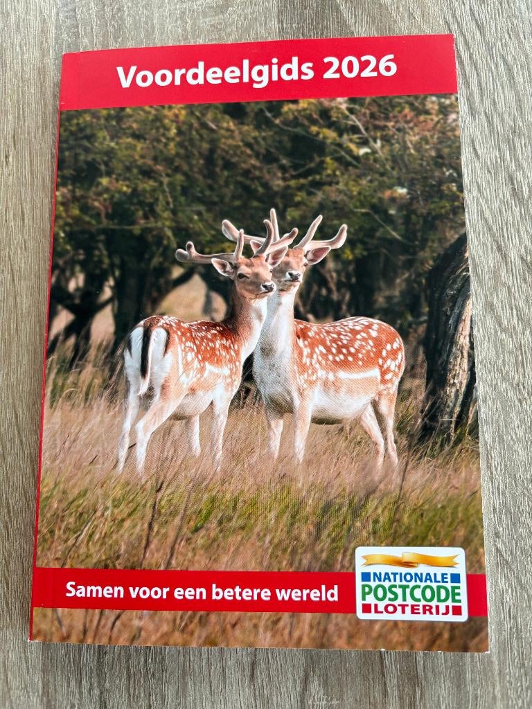 Voordeelgids Postcodeloterij 2026 compleet., Tickets en Kaartjes, Kortingen en Cadeaubonnen, Drie personen of meer, Kortingsbon