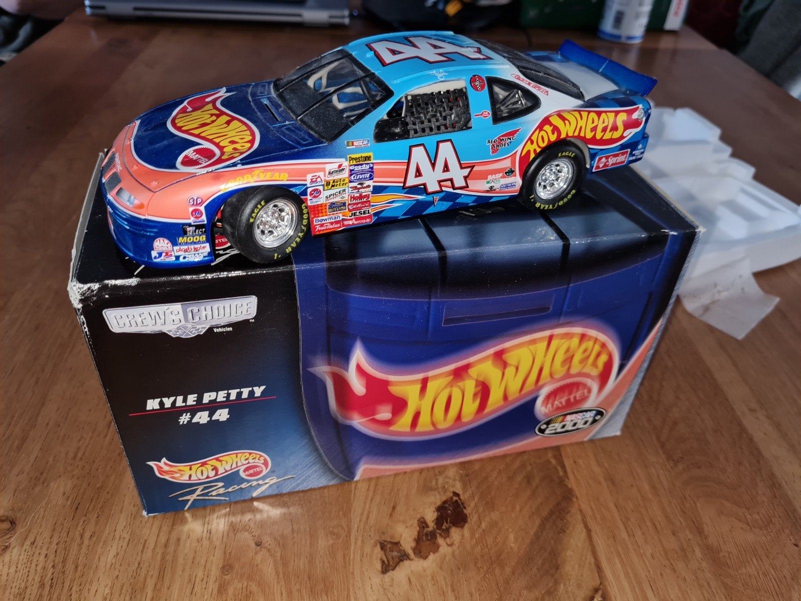 Hotwheels 1/24 Kyle Petty #44 NASCAR - Originele Verpakking, Ophalen of Verzenden, Zo goed als nieuw, Auto, Overige merken