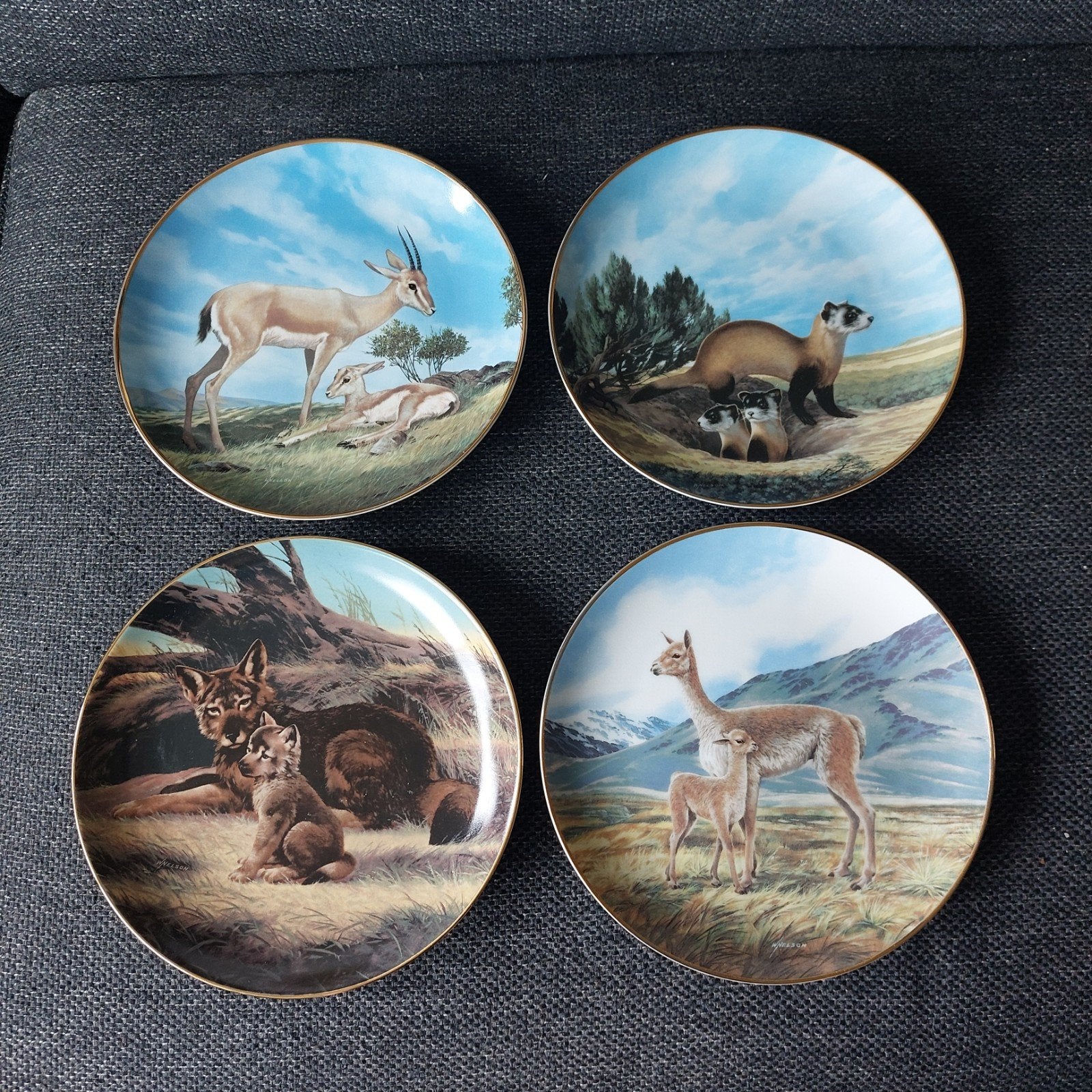 Set van 4 Will Nelson 'Last of Their Kind' sierborden, Ophalen of Verzenden