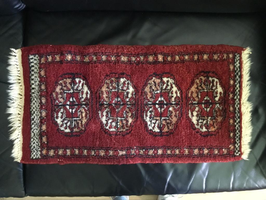 Tafelloper 33/70 cm, rood, Ophalen, Zo goed als nieuw, Rechthoek