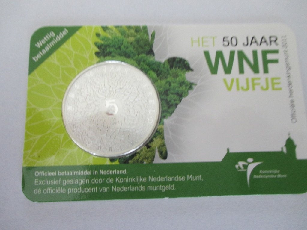 Coincard Wereld Natuur Fonds vijfje 2011, Postzegels en Munten, Munten | Nederland, Ophalen of Verzenden, Koningin Beatrix, Euro's