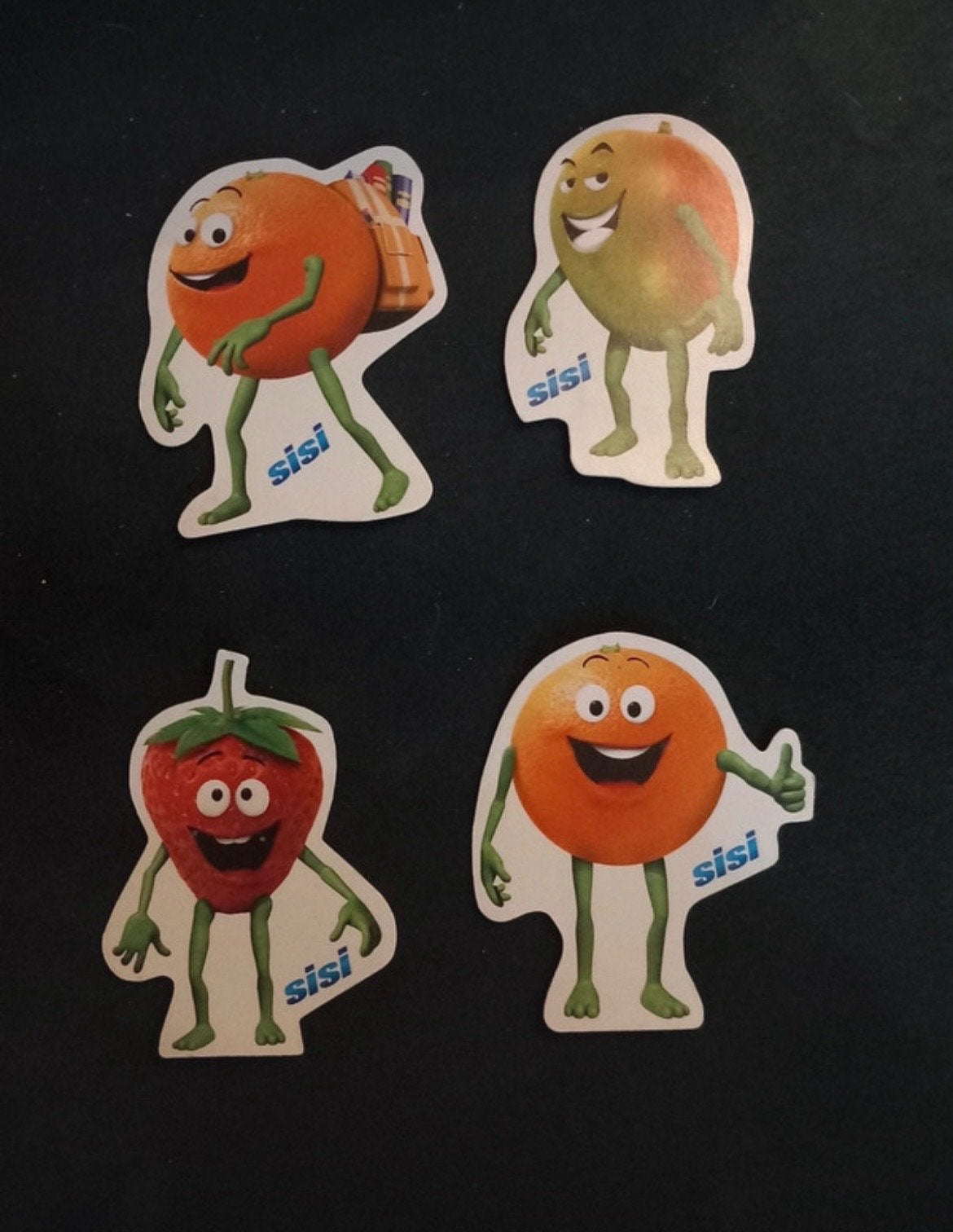 Sisi fruitmagneetjes - 4 stuks, Ophalen of Verzenden