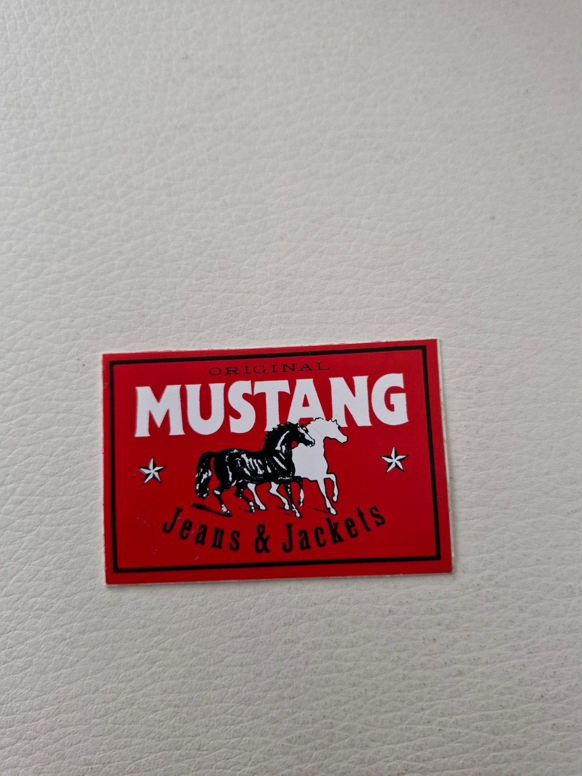 12116 Mustang Jeans & Jackets Sticker - Origineel, Verzamelen, Ophalen of Verzenden, Nieuw