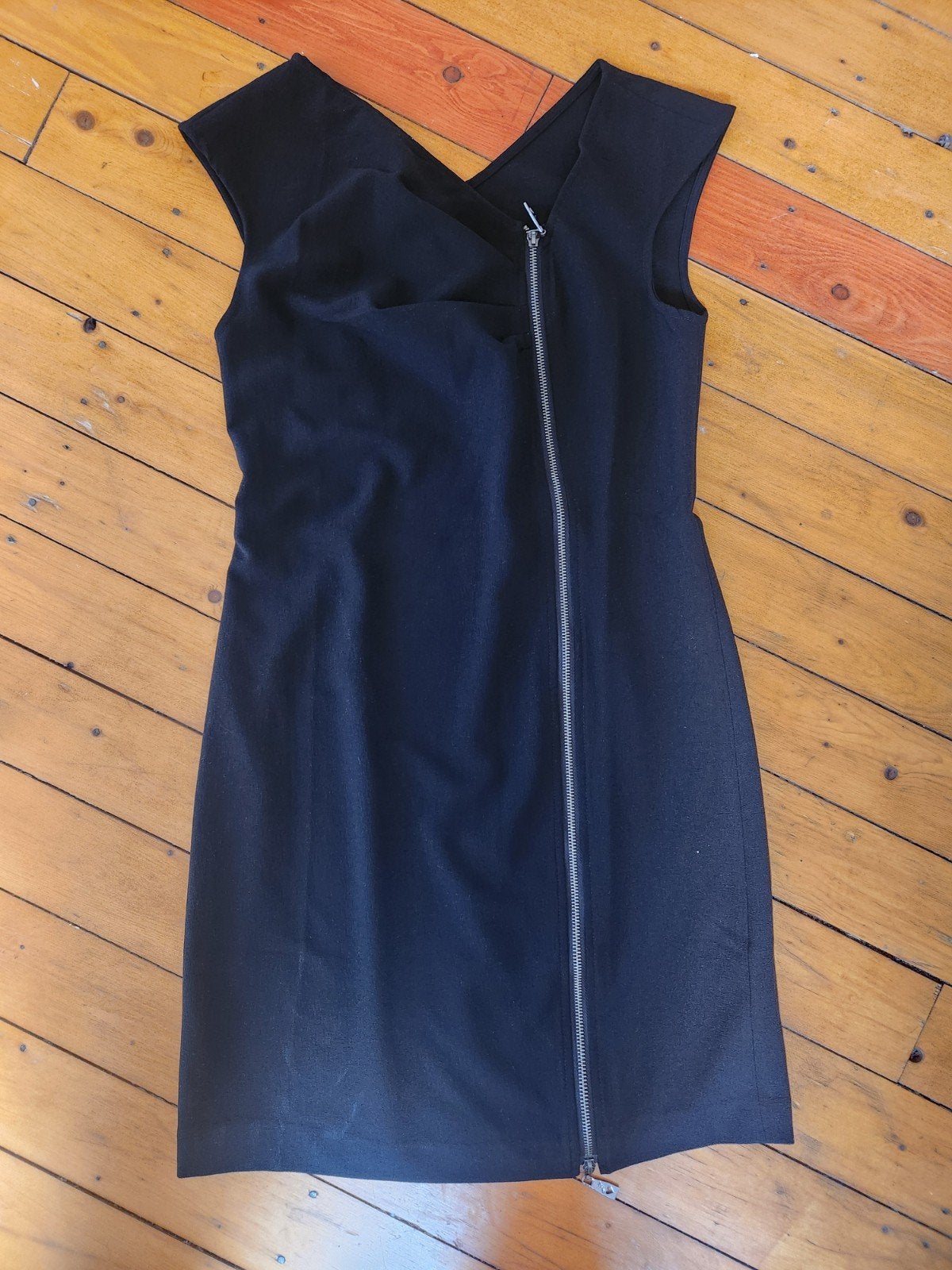 Jacky Luxury Zwarte Jurk met Rits - Maat L, Zwart, Ophalen of Verzenden, Jacky Luxury, Gedragen