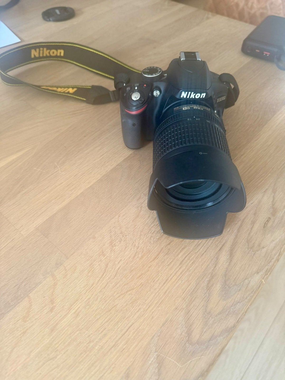 Nikon D3200 Spiegelreflexcamera met uitschuifbare lens, Ophalen, Gebruikt, Nikon