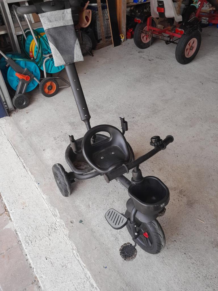 Driewieler met duwstang en zonnekap, Fietsen en Brommers, Ophalen, Gebruikt, Kinderkraft, Duwstang