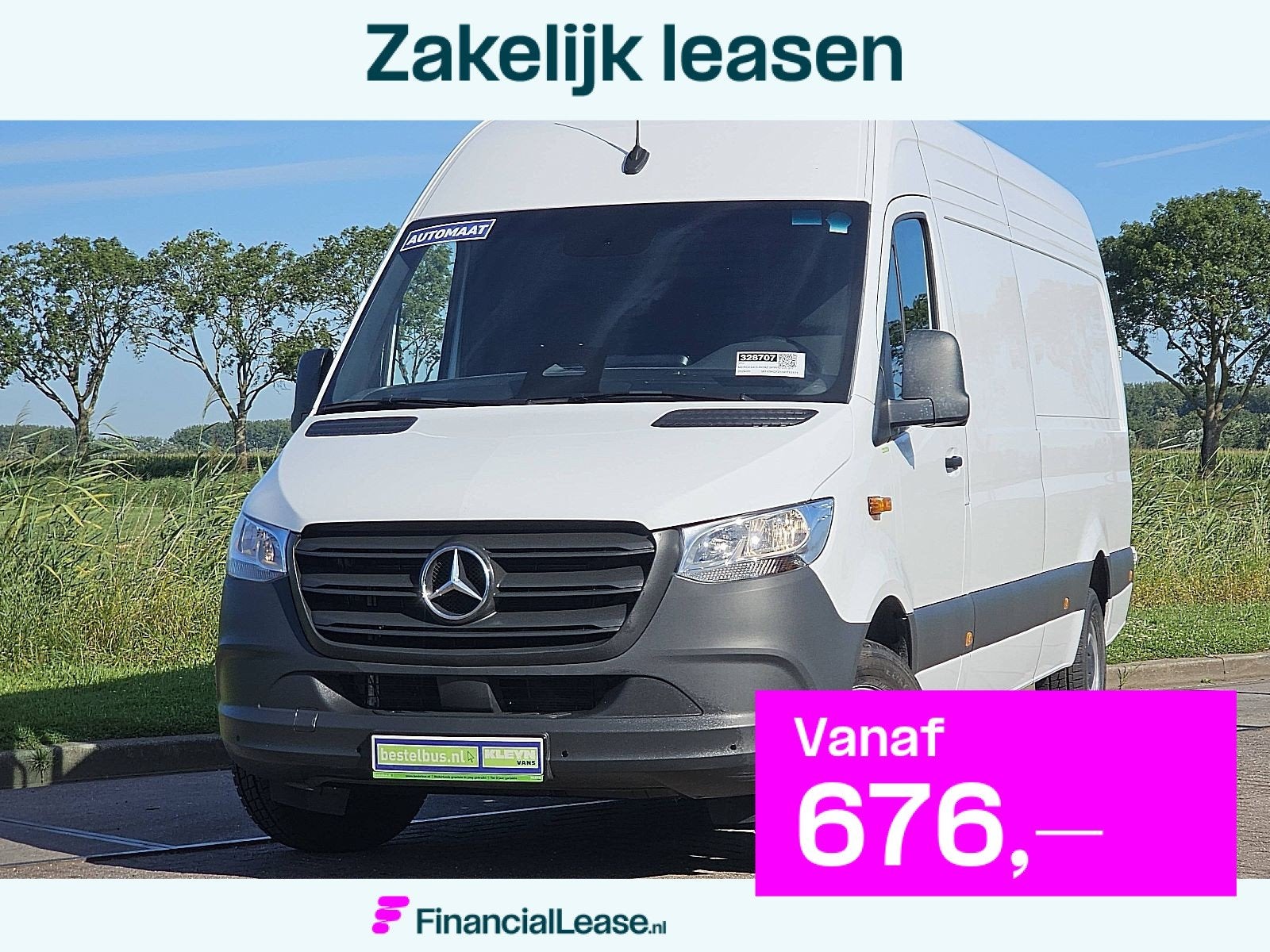 MERCEDES-BENZ SPRINTER 317 l3h2 2.8t-trekhaak!, Automaat, Achterwielaandrijving, Gebruikt, Euro 6