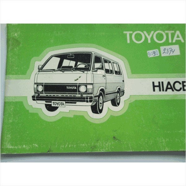 Toyota Hiace Instructieboekje 1983 #2 Nederlands, Ophalen of Verzenden