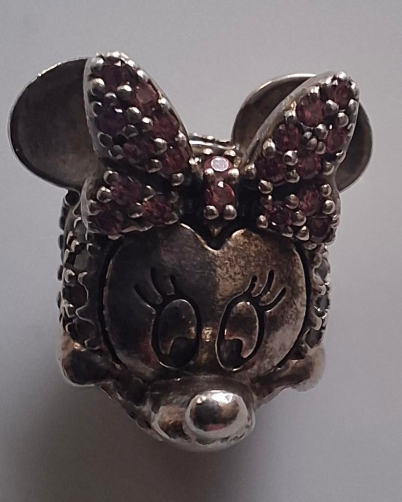 Pandora  Disney Minnie clip, Ophalen of Verzenden, Zo goed als nieuw, Zilver, Pandora