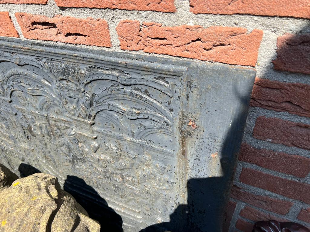 MOOIE OUDE HAARDPLAAT, Huis en Inrichting, Ophalen, Gebruikt, Vrijstaande haard, Houthaard