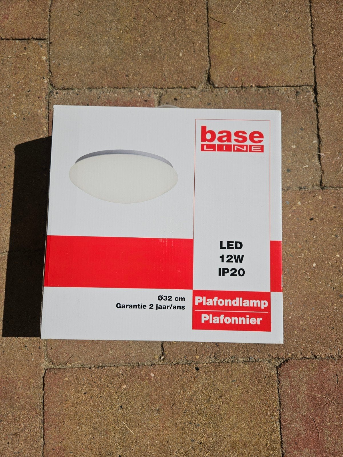 NIEUW Base Line LED Plafondlamp 12W Ø32 cm, Ophalen, LED, Nieuw, Wit