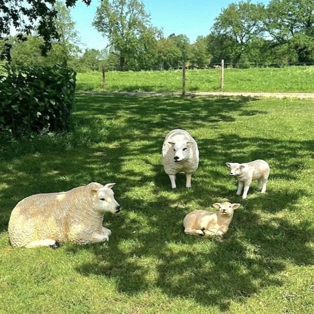 Kerststal koe Paard Varken Kalf Geit Schaap Ezel Beelden, Tuin en Terras, Ophalen, Nieuw, Kunststof, Dierenbeeld
