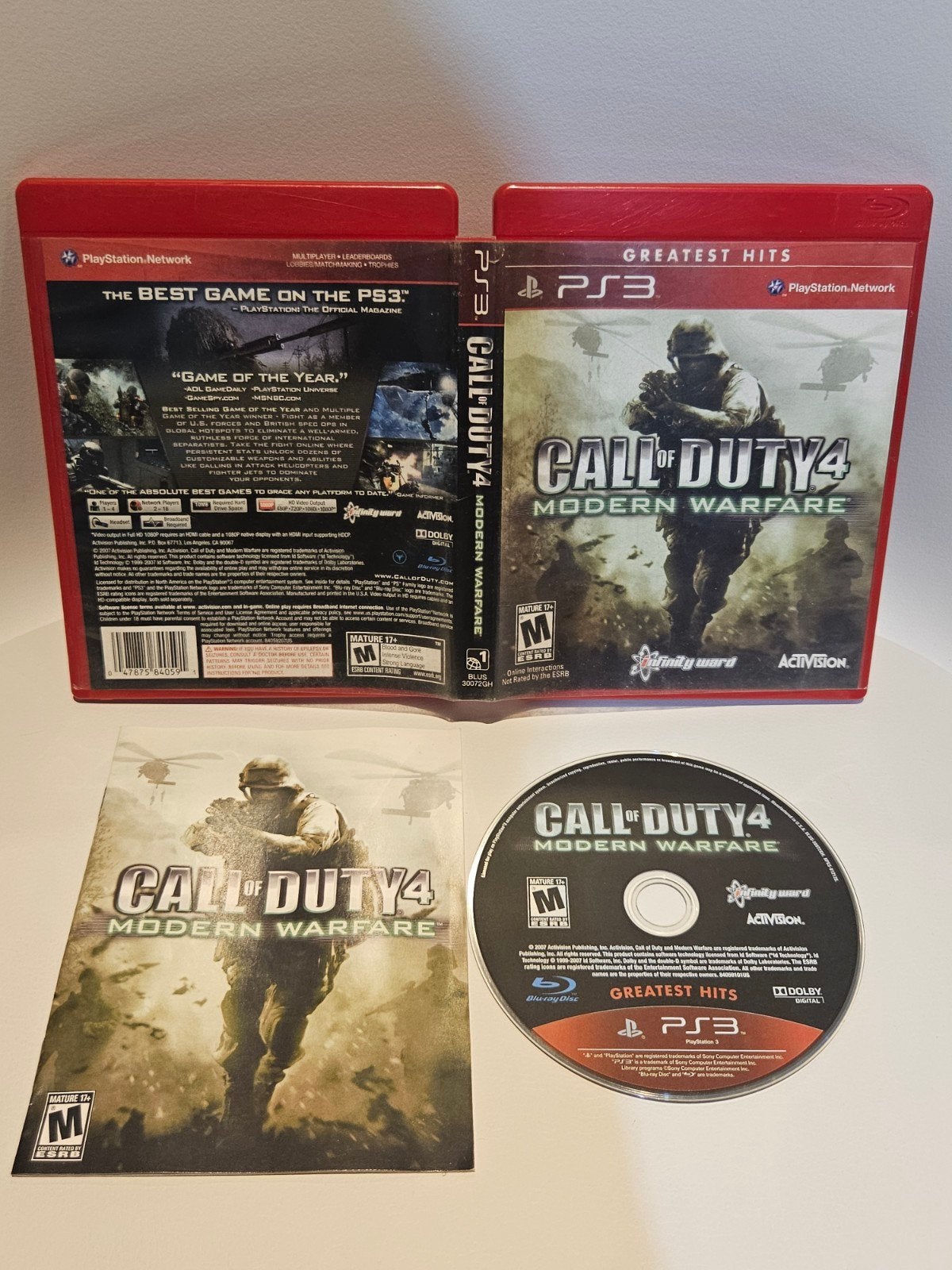 Call of Duty 4 Modern Warfare PS3, Spelcomputers en Games, Vanaf 18 jaar, Shooter, Ophalen of Verzenden, Zo goed als nieuw