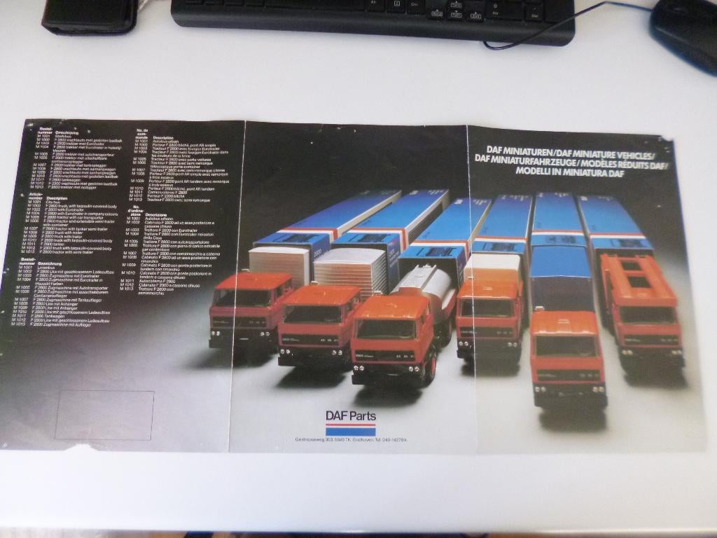 Daf 2800 type folder van Lion, Onbekend, Ophalen of Verzenden, Zo goed als nieuw, Overige merken