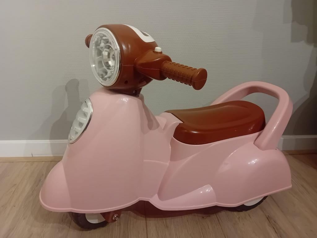 Roze retro loopscooter voor kindjes vanaf 1 jaar, Ophalen