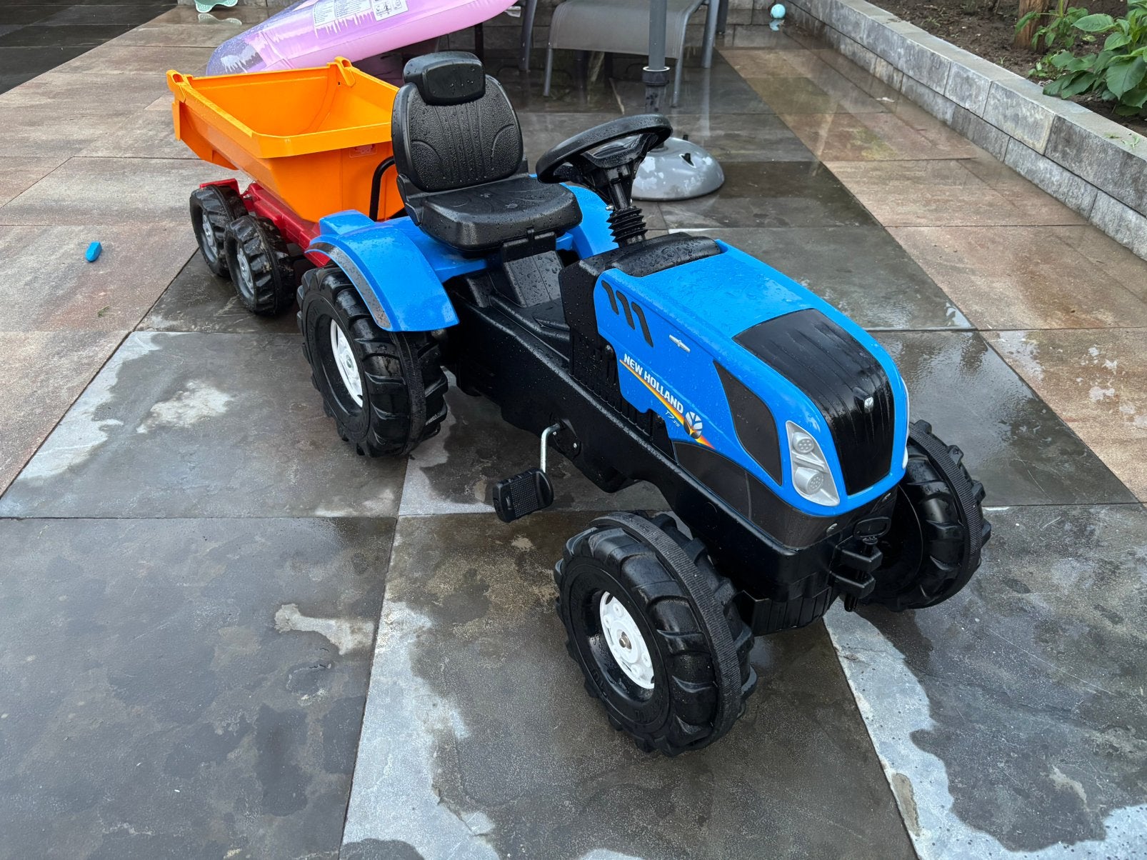 Mooie speelgoed tractor+aanhanger rolly tolly merk, Ophalen, Nieuw, Overige merken