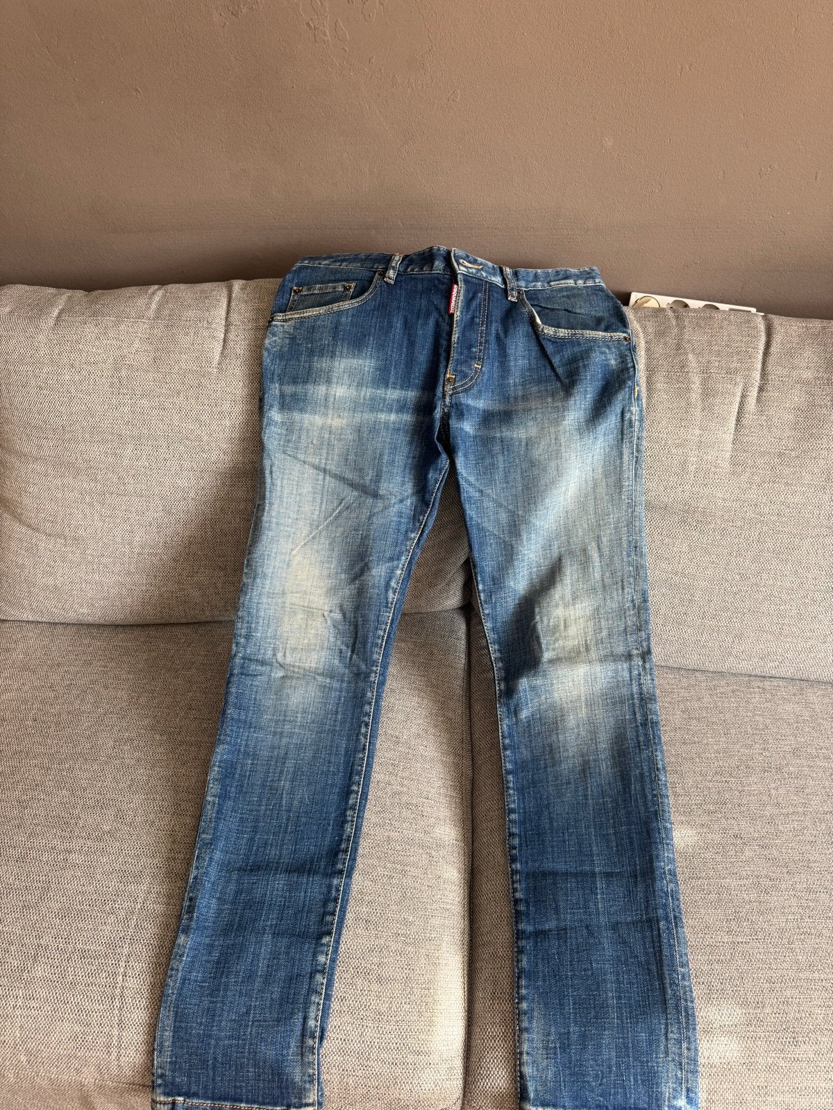 Dsquared2 Jeans origineel - Stijlvolle Denim Broek, Ophalen of Verzenden, Gedragen, Blauw, W32 (confectie 46) of kleiner