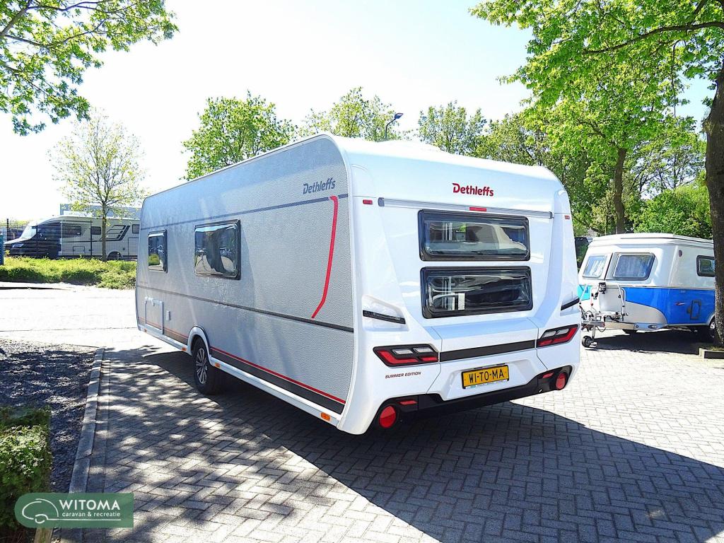Dethleffs Summer Edition 560 FMK 2de pinksterdag open huis, Caravans en Kamperen, Caravans, Overige typen, Schokbreker, Bedrijf