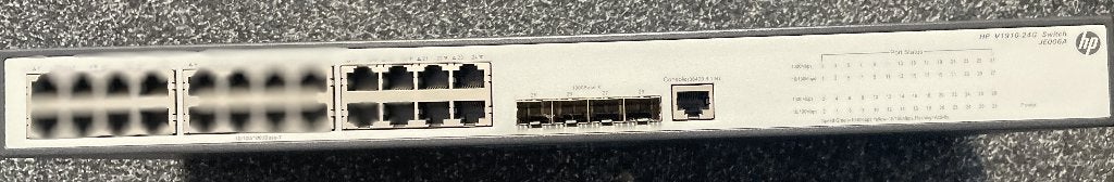 HP 1810-24G Switch JE006A - 24-poorts Gigabit Ethernet, Computers en Software, Ophalen of Verzenden, Gebruikt